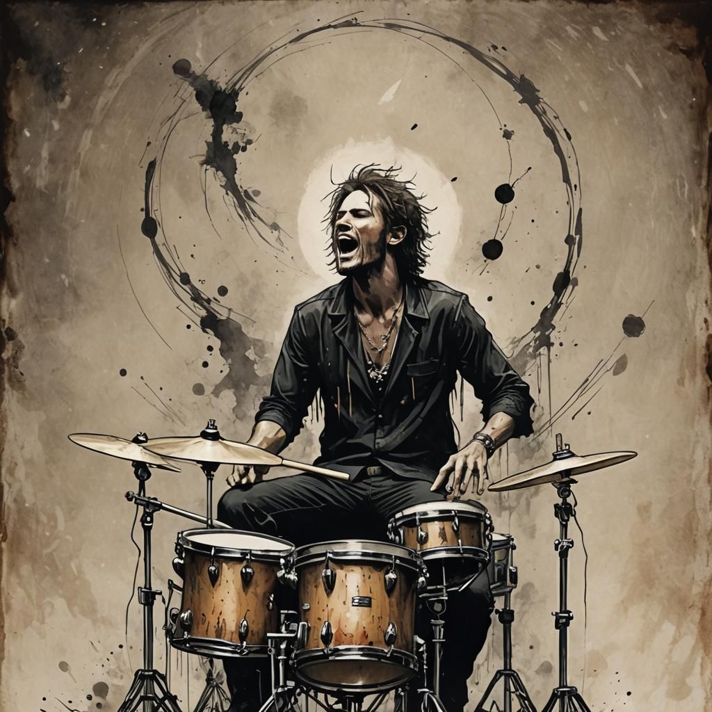 Retro Drummer Sings a Love Song