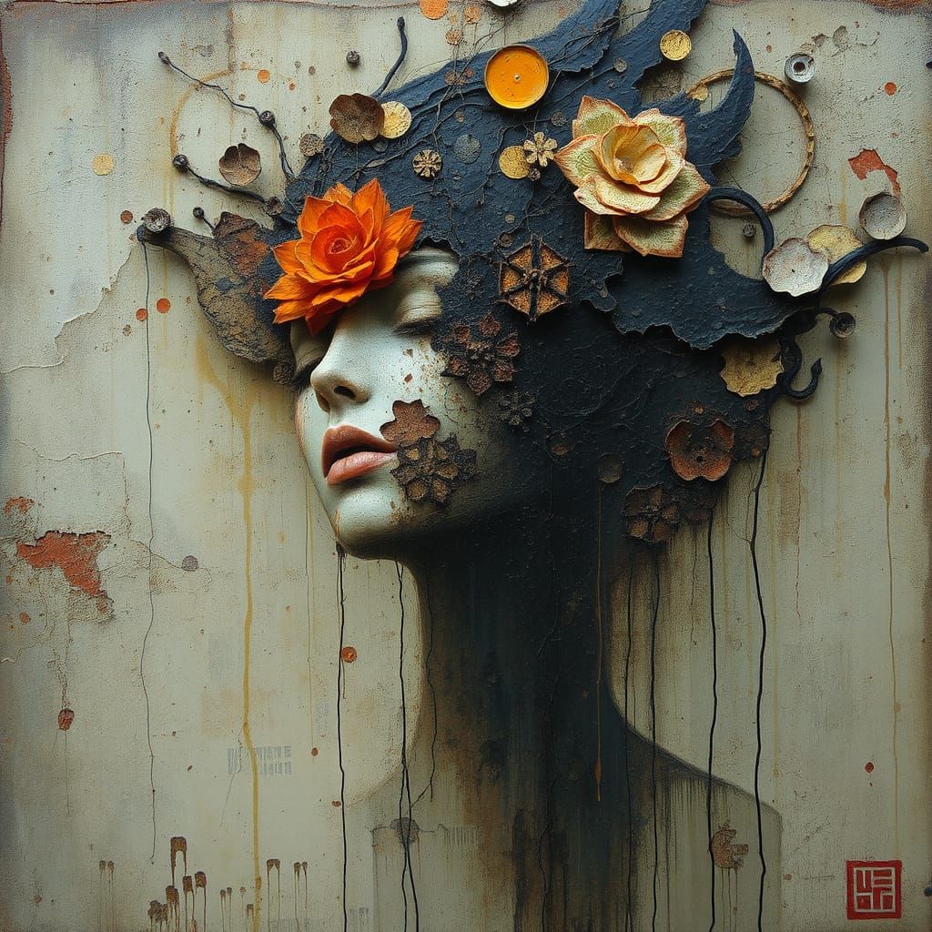 Ethereal Rusted Landscape in Dark Fantasy Style