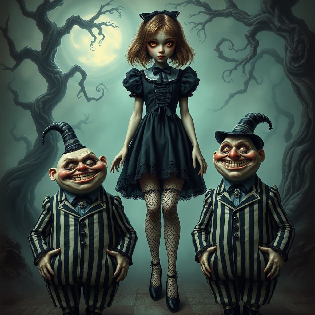 Gothic Alice in Dark Surrealism