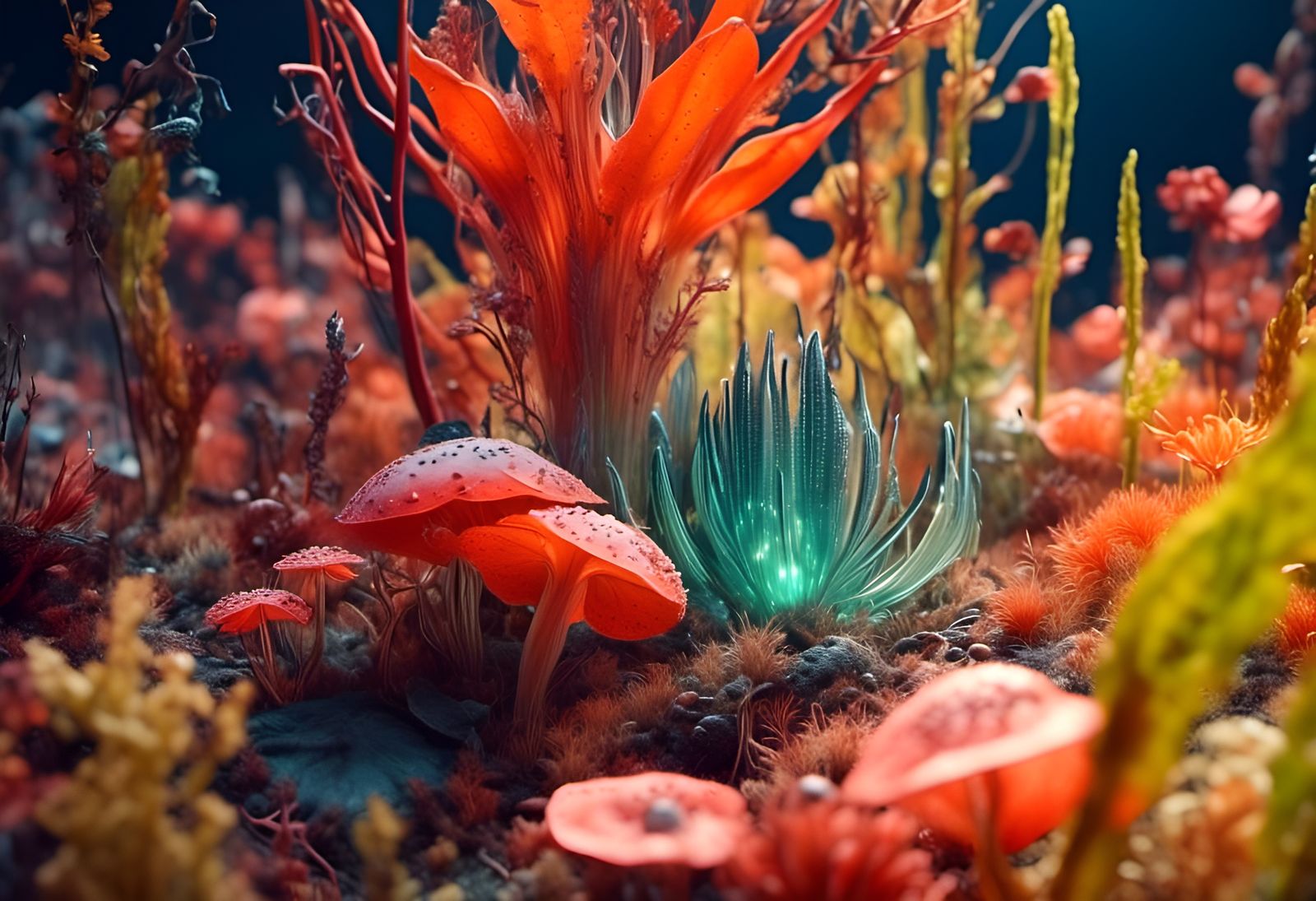 Hyperrealistic Interdimensional Botanics in Photorealism Sty...