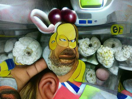 Homer Simpson Digital Illustration