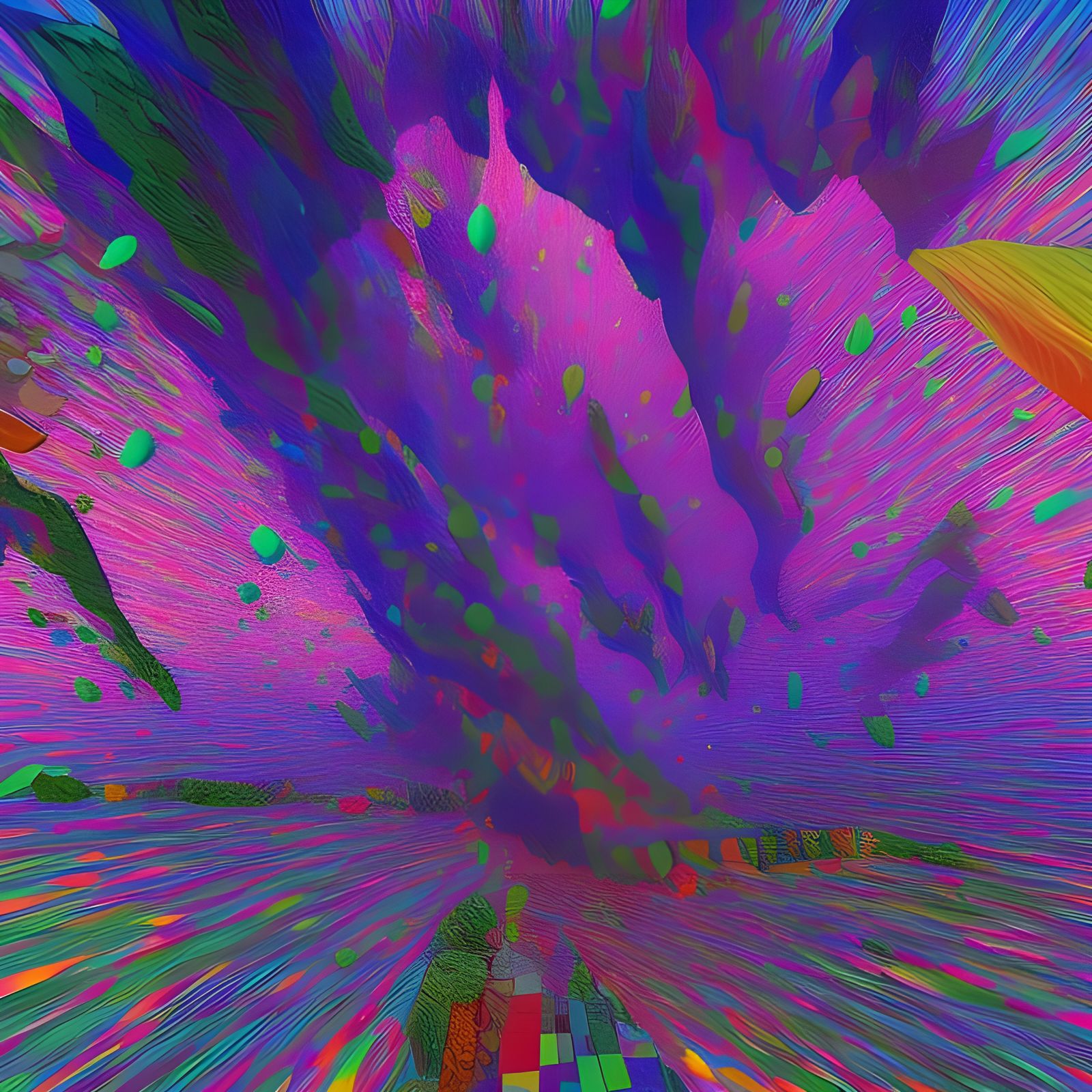 Recursive Mandelbulb Fractal in Vivid 3D Octane Render