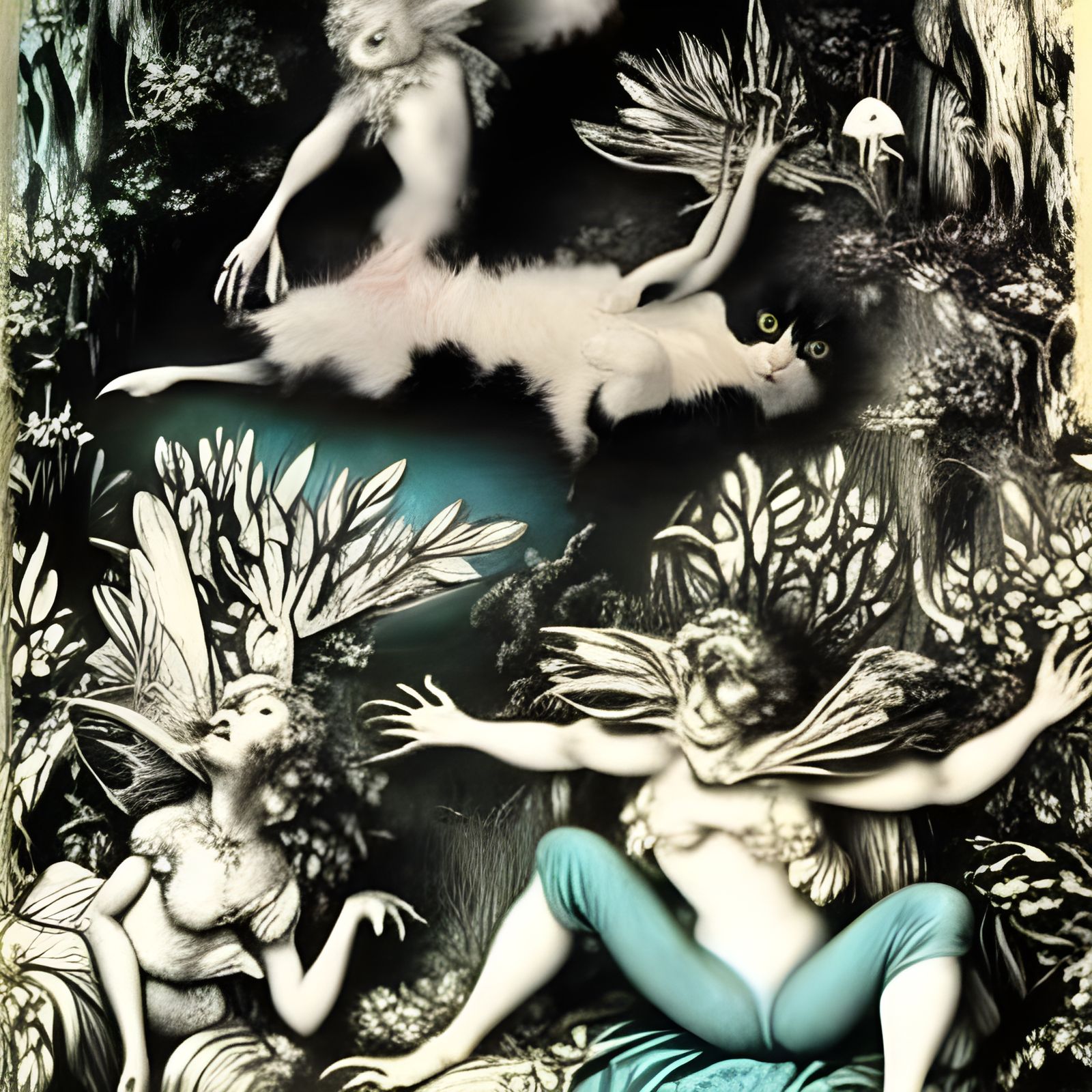 Macabre Fairies in Dark Fantasy Style