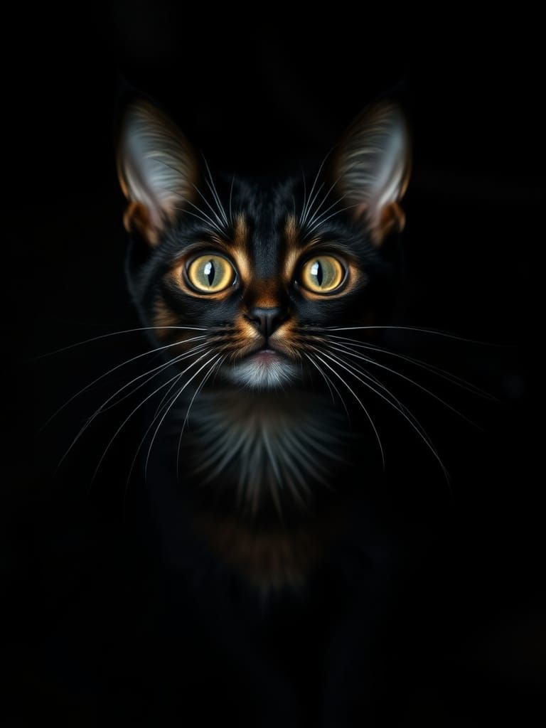 Surreal Cat in Infinite Reflections