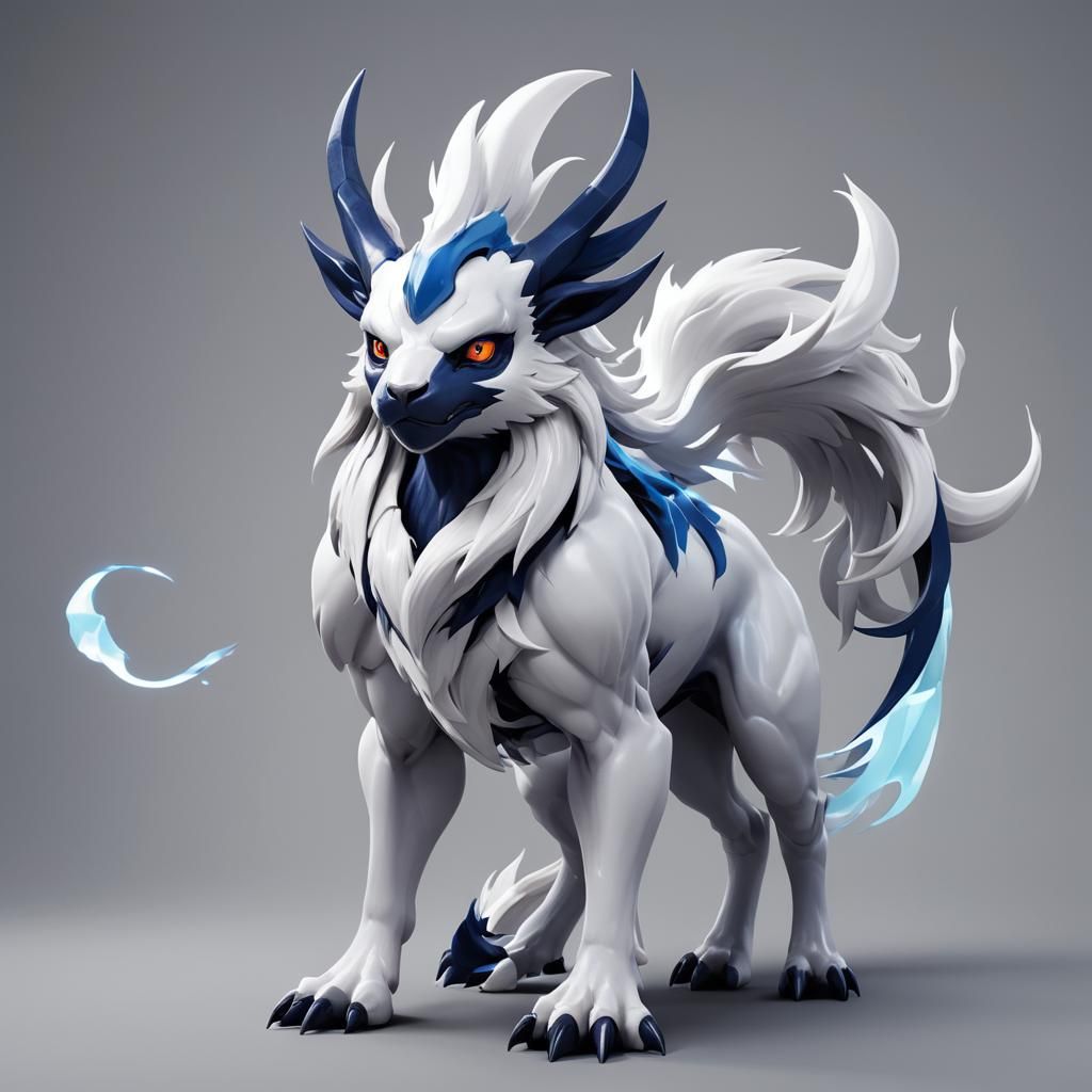 Absol Pokemon: Detailed 3D Anime Art
