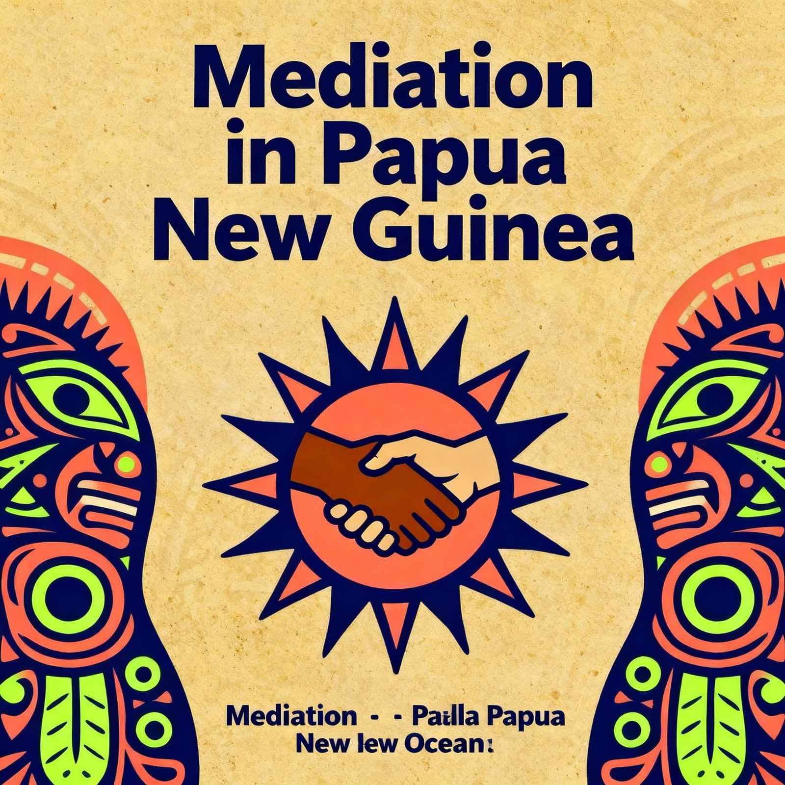 Poster Design for Mediation Talk in Papua New Guinea