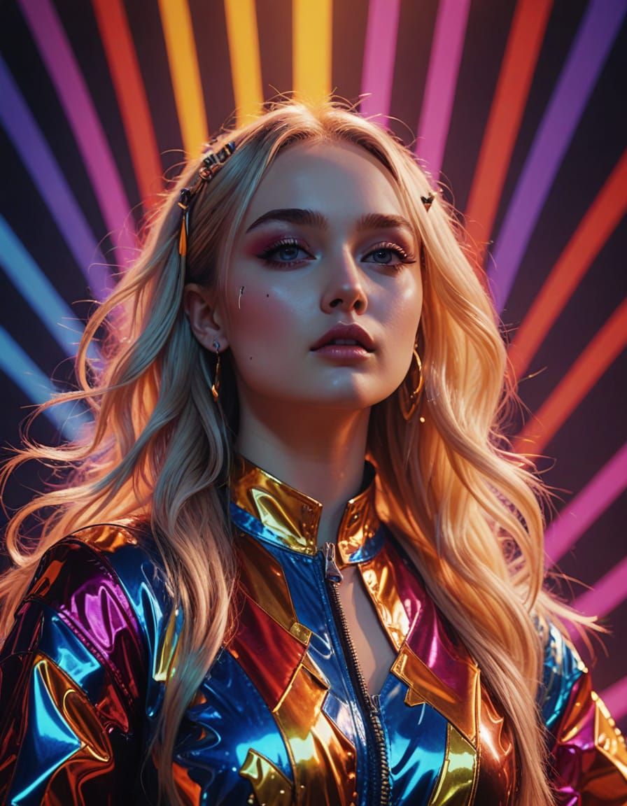 Kim Petras Sings Energetically On Stage Splash Screen Art