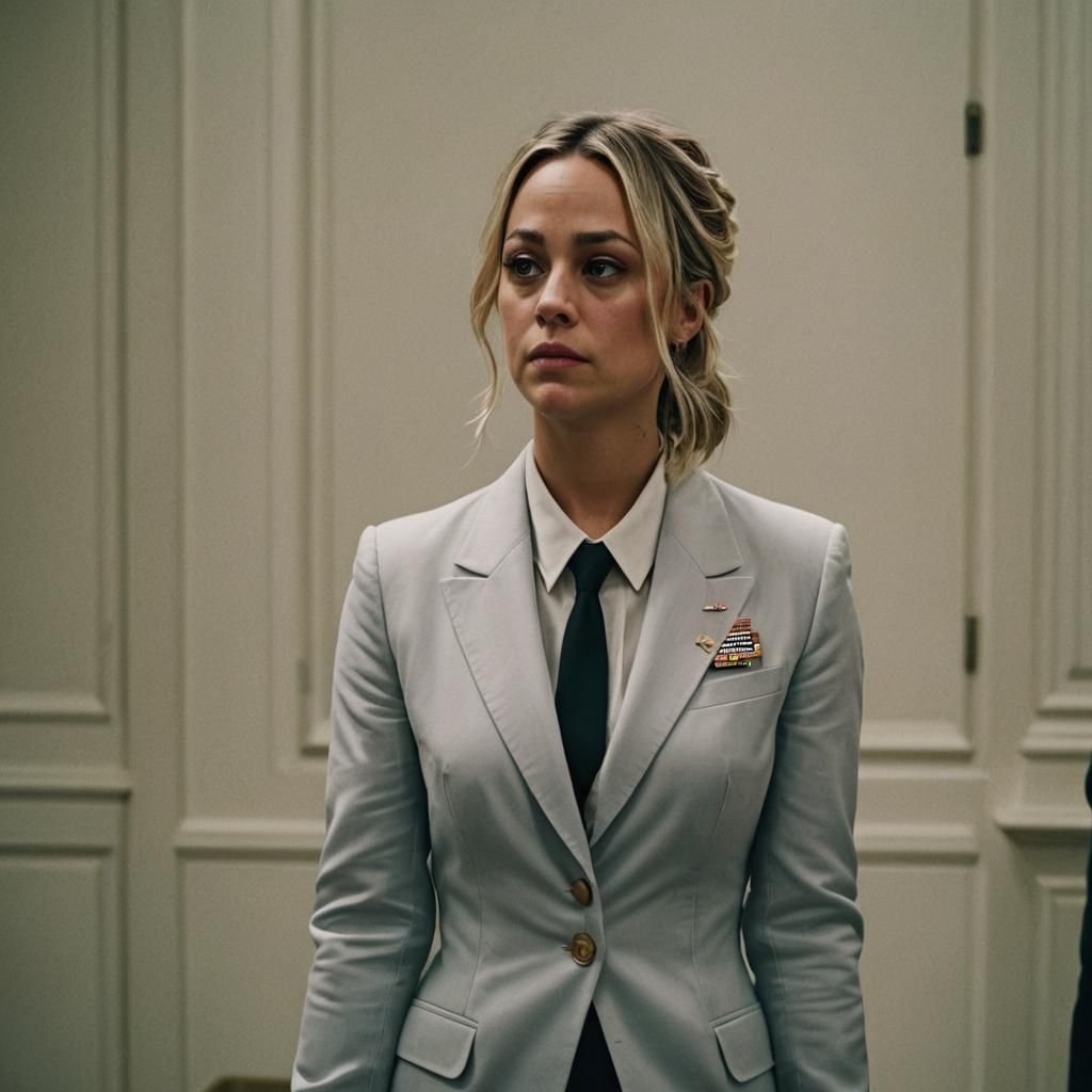 Kaley Cuoco as White House Chief of Staff: Film Still