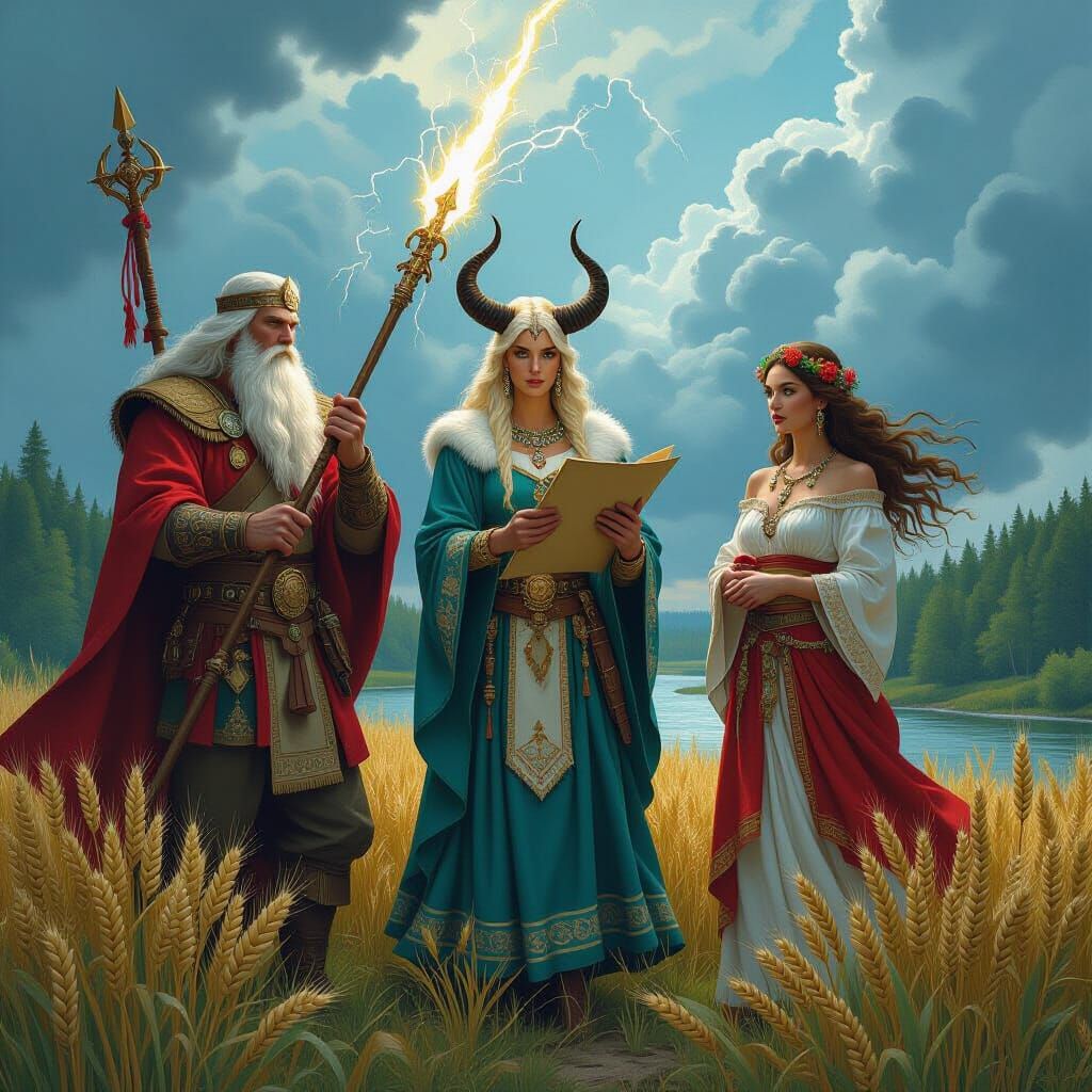 Slavic Deities: Perun, Veles, Mokosh, and Lada