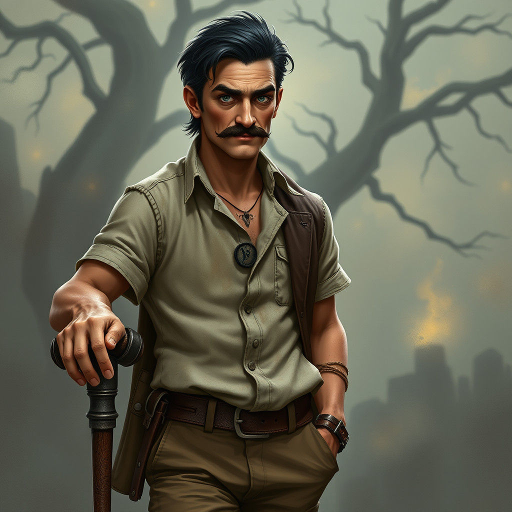 Elegant Gentleman in Fantasy Art Style