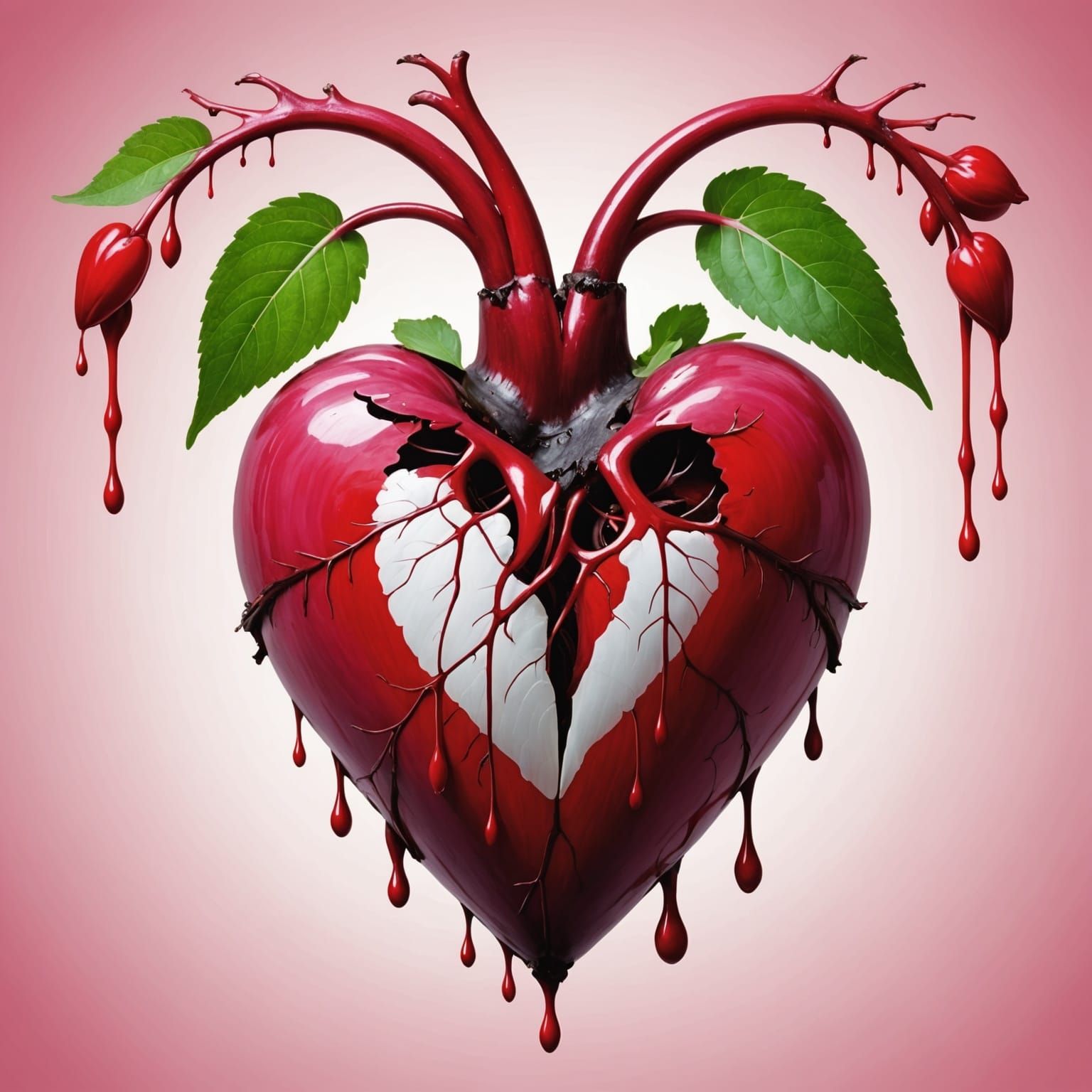 Graphic Bleeding Heart Symbol