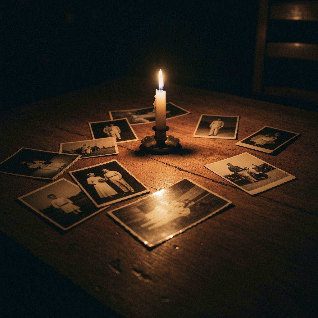 Nostalgic Sepia Photographs by Candlelight