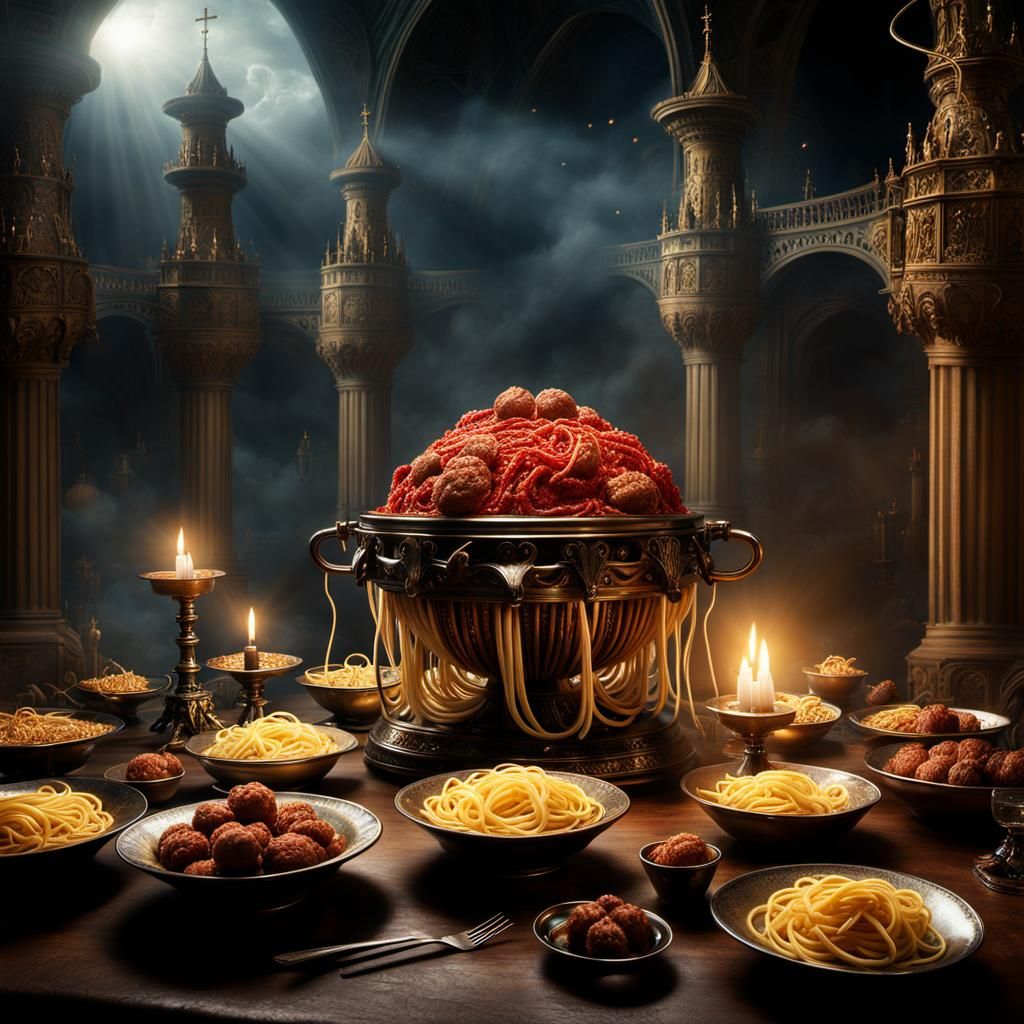 Flying Spaghetti Monster in Holy Grail