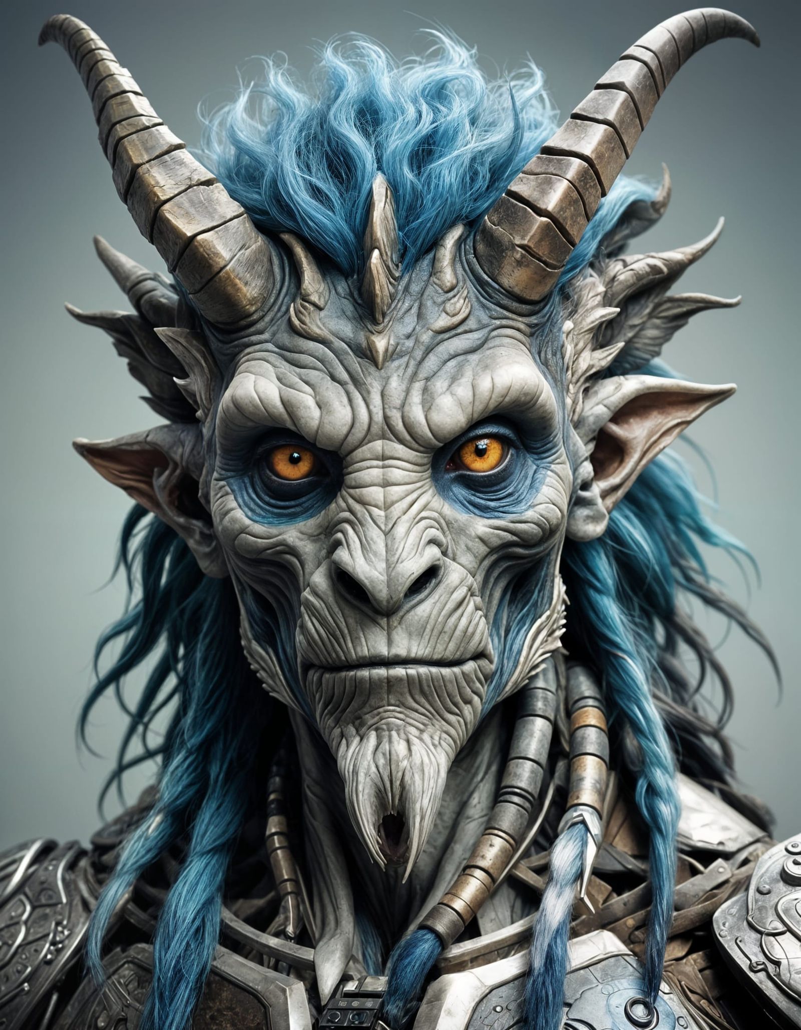 Hyperrealistic Mythical Creature Portrait