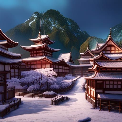 Fantastical McDonald's in Japan: Detailed Matte Painting