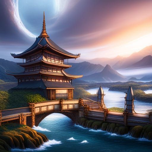 Kokushibo and Naruto: Detailed Fantasy Concept Art