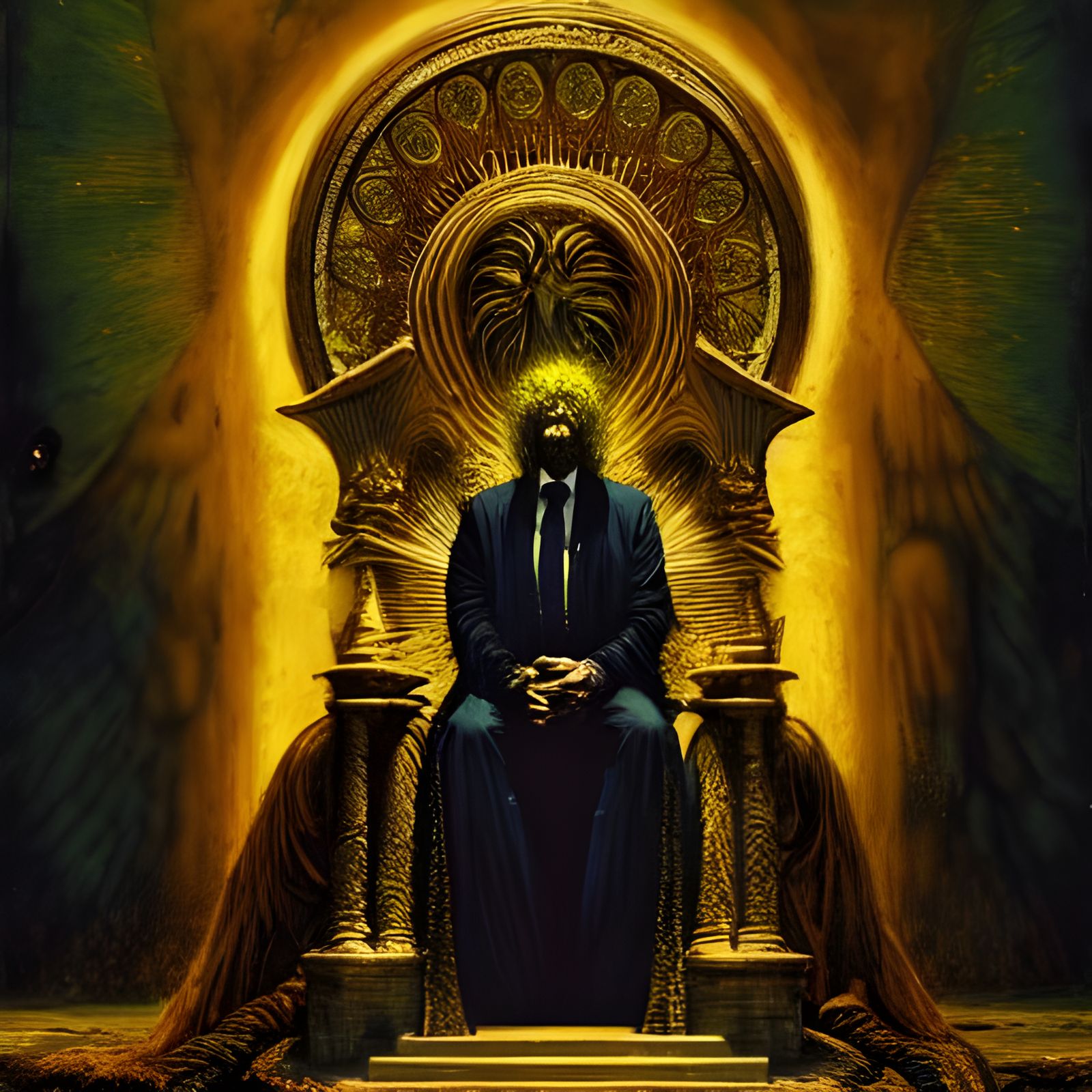 King in Yellow Holographic Astral Illustration