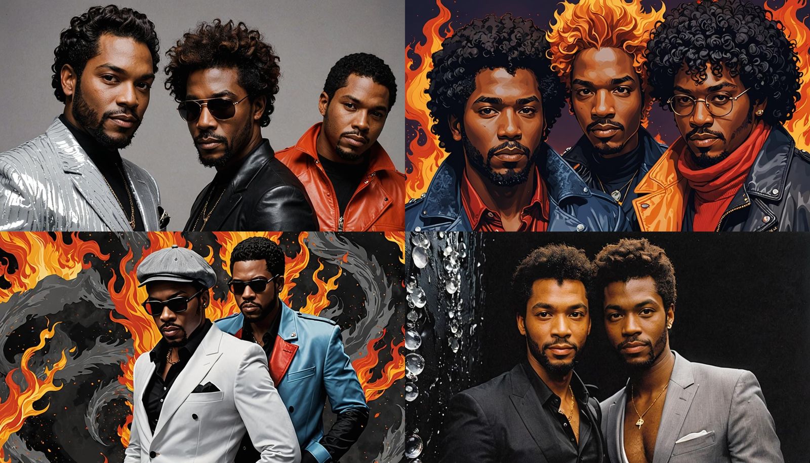 AI Rendition of Ice and Fire R&B