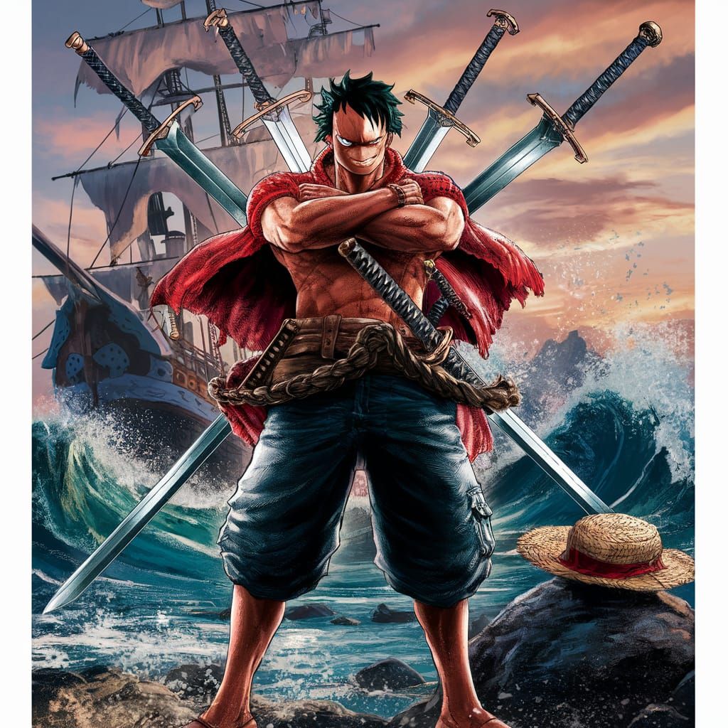 Zoro from One Piece: Three Swords of Determination