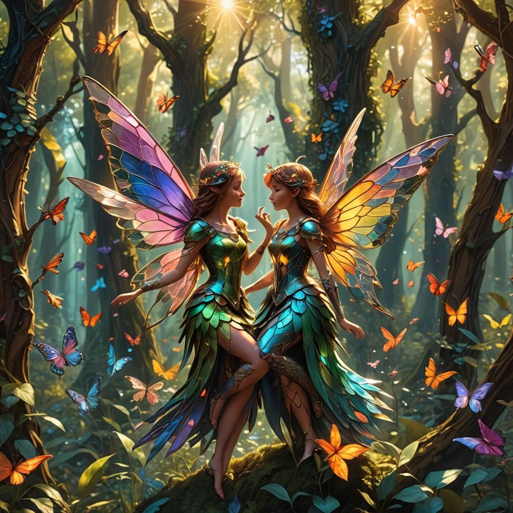Enchanted Fairy Forest Concept Art
