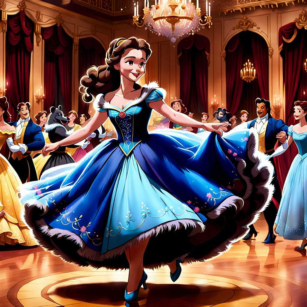 Belle's Furry Gown: A Ballroom Dance Fantasy