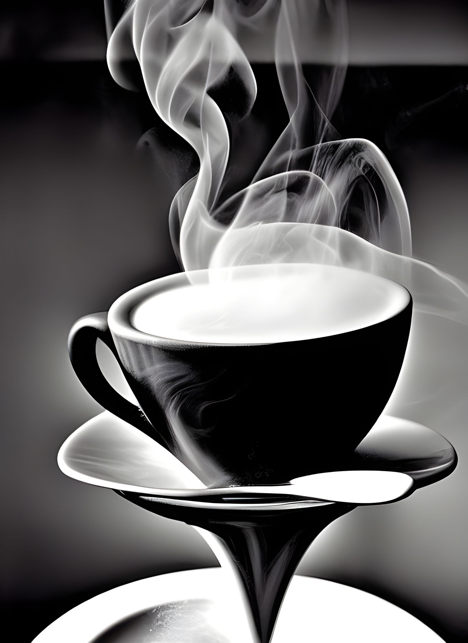 Coffee Cup Still Life: Surreal Photographic Art