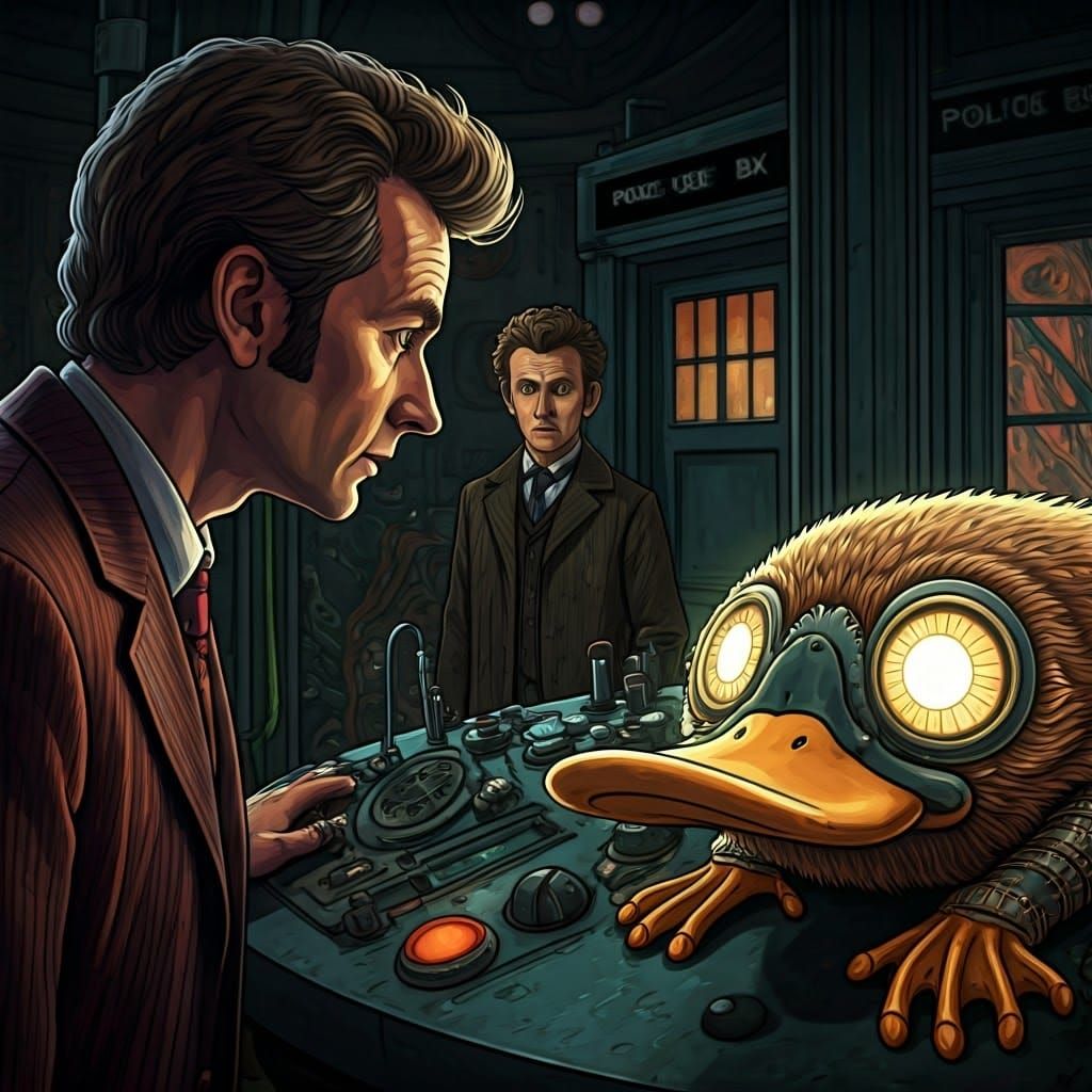 Clockwork Platypus in the TARDIS: A Space Kawaii Dream