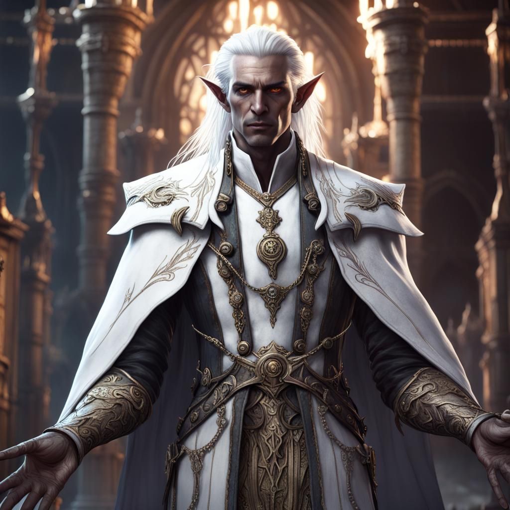 Dark Elf Sorcerer in Clockwork City