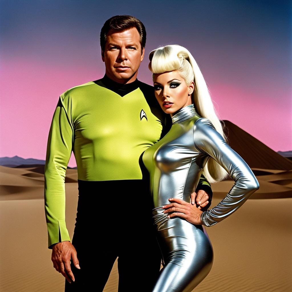 Captain Kirk and Lady Gaga on Alien Planet