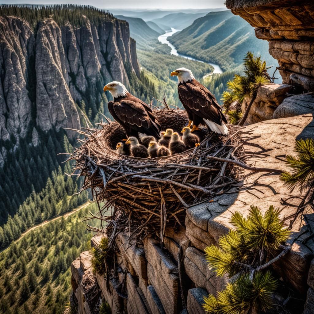 Eagle's Nest on Cliffside with Valley View
