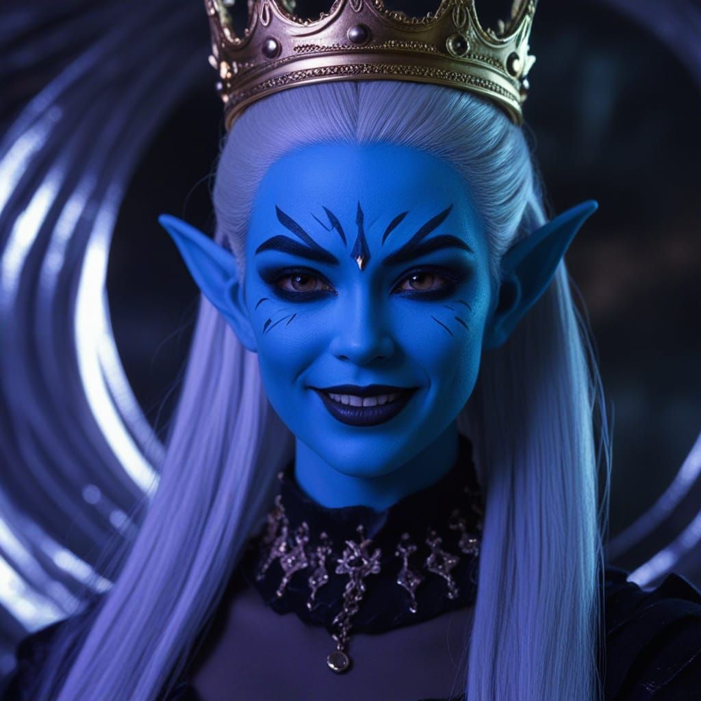 Gothic Angel with Golden Crown