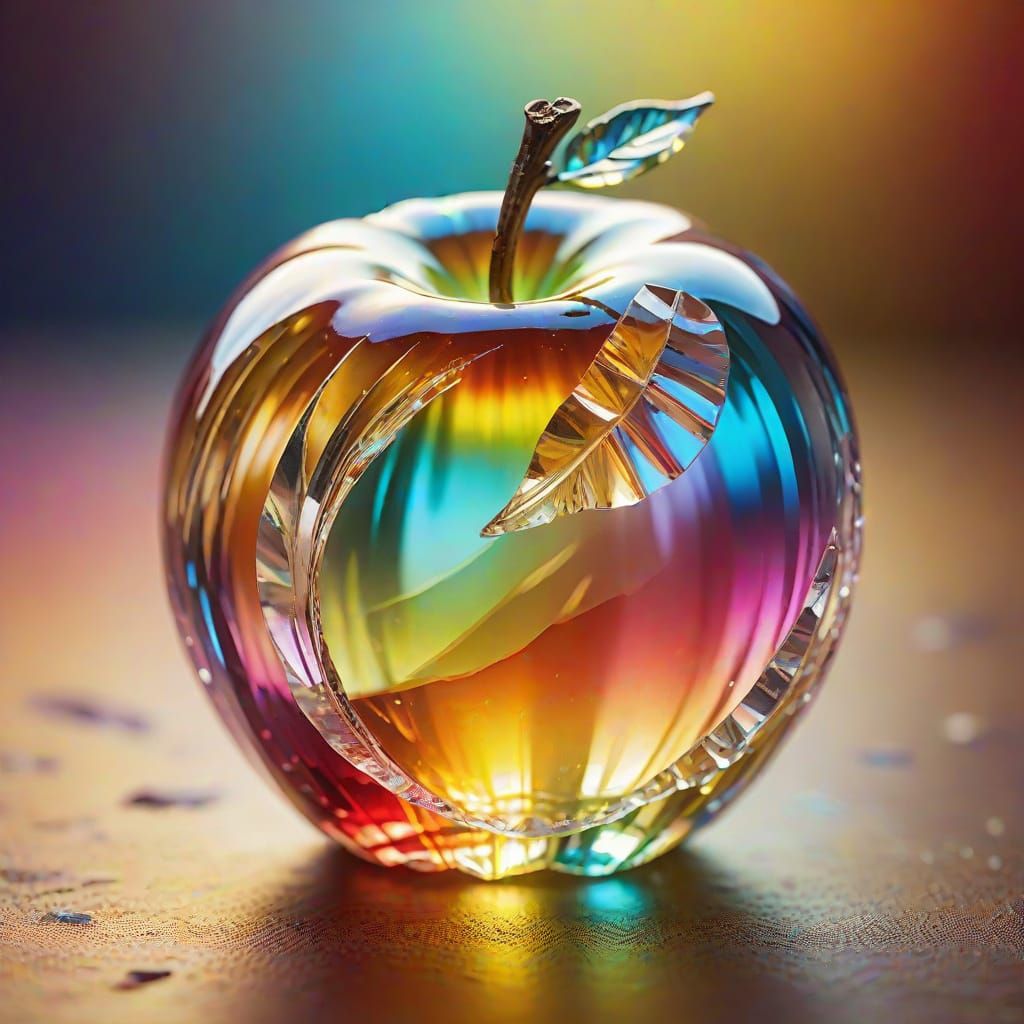 Crystal Apple Prism in Fauvist Expressionism