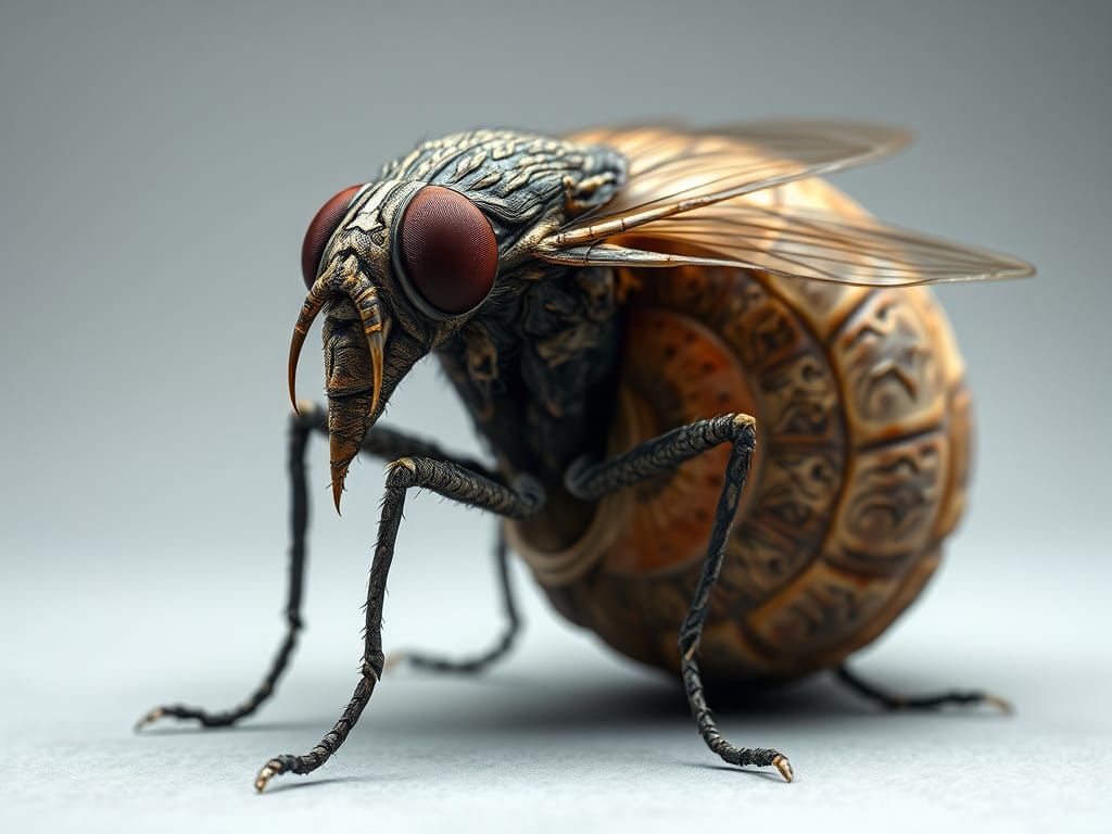 Beksiński-Inspired Fly-Shell Hybrid Unveiled