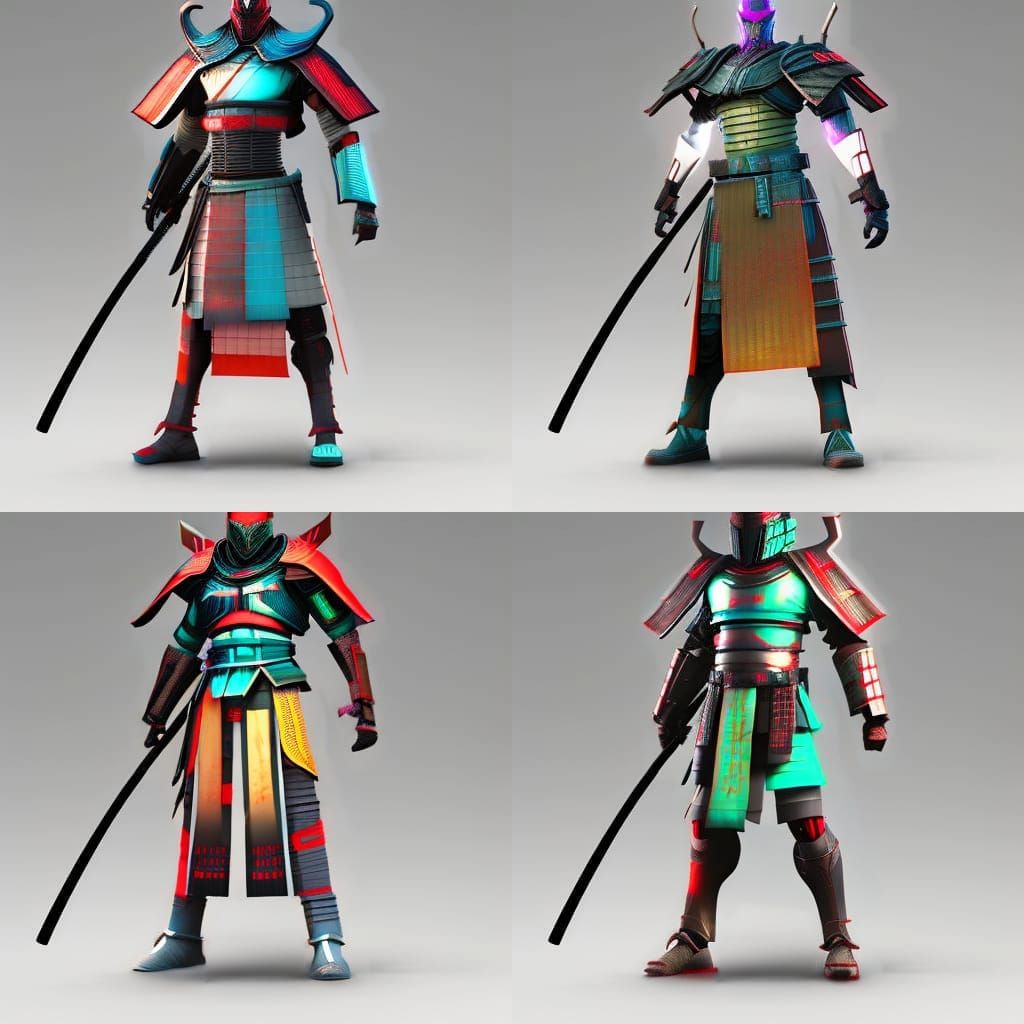 Cyberpunk Samurai Armor in Photorealistic 8K