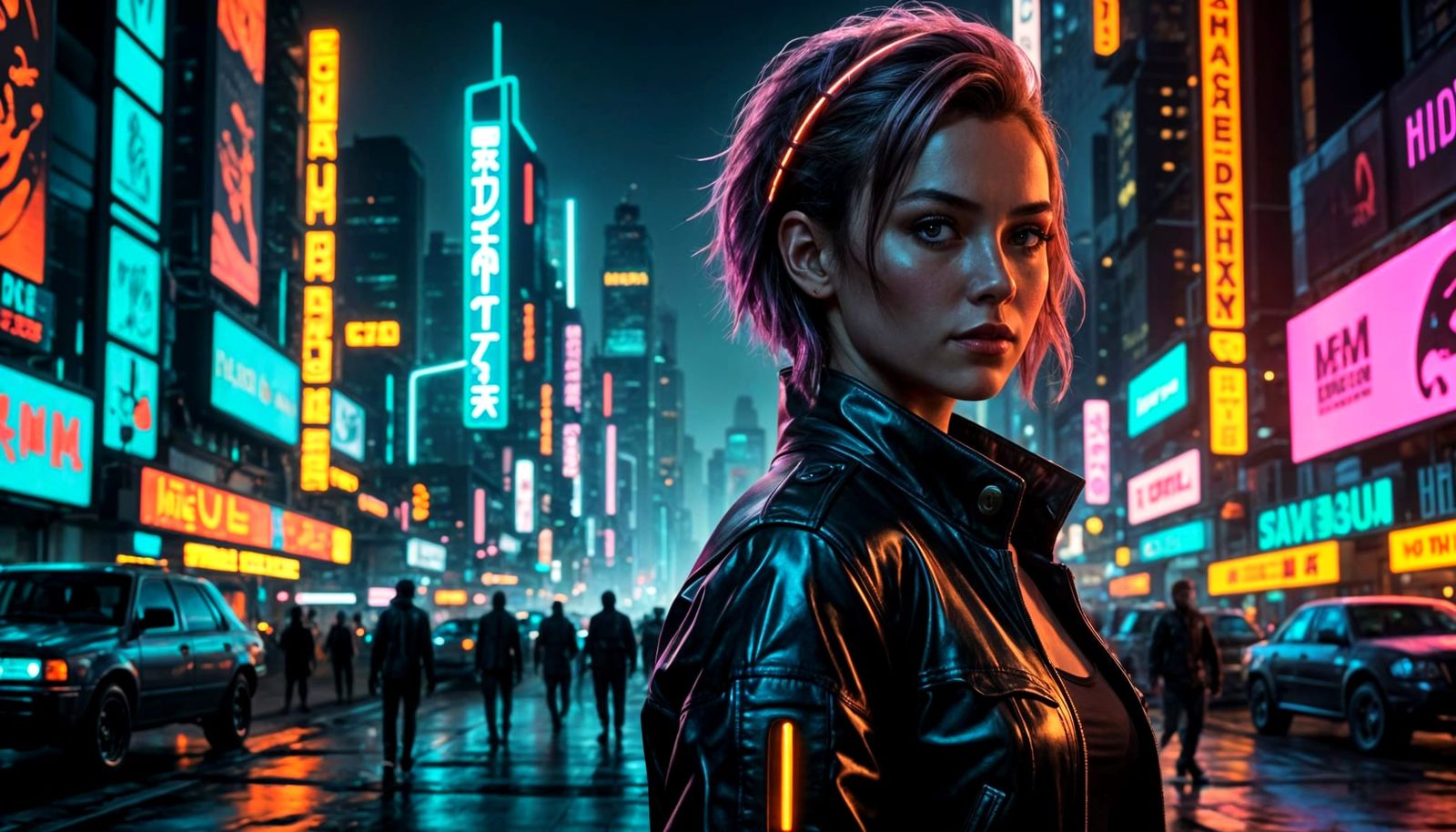 Electric Dreams in Neon Hues