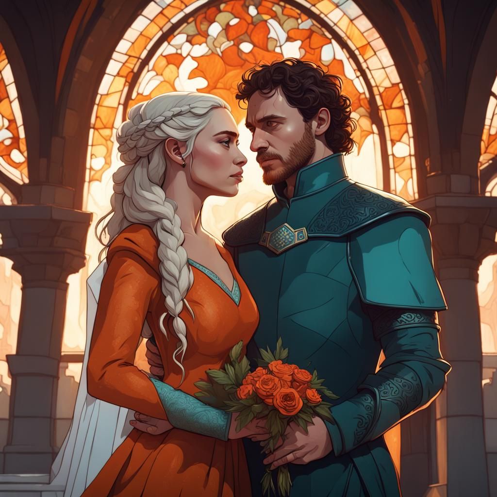 Robb Stark and Daenerys Wedding in Winterfell: Concept Art