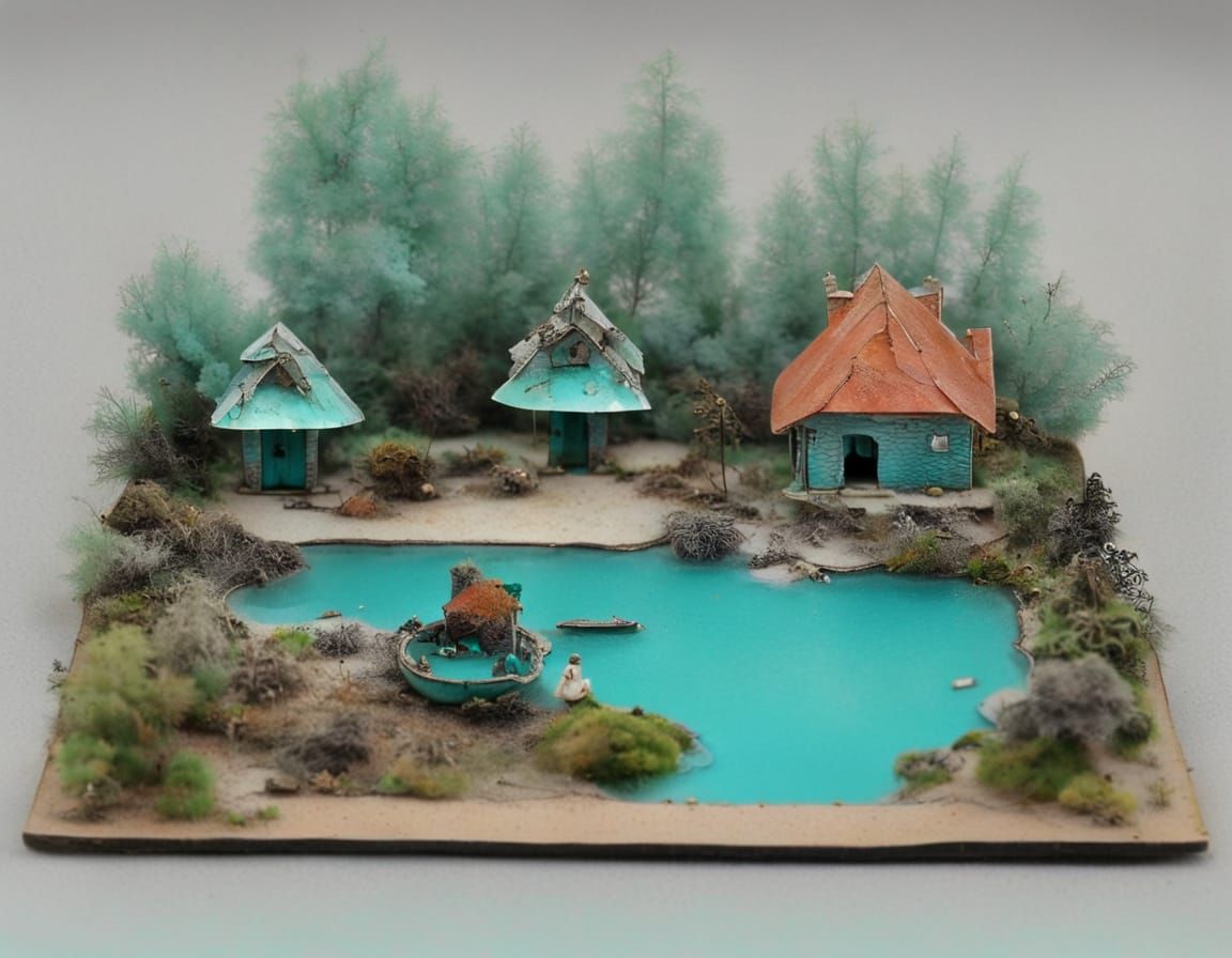 Fairy-Man Builds Glass Castle: Noir Miniature Style