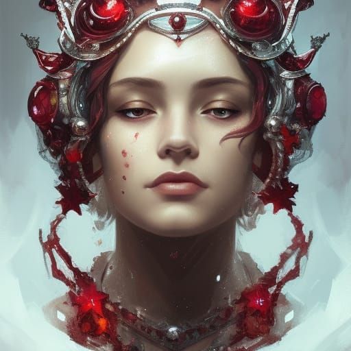 Star Crown Portrait in Hyperdetailed Style
