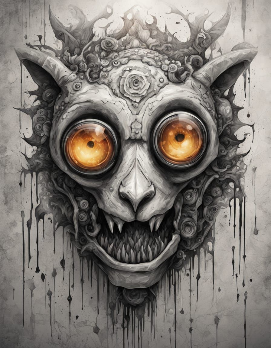 Creature with Blank Eyes in Shawn Coss Style