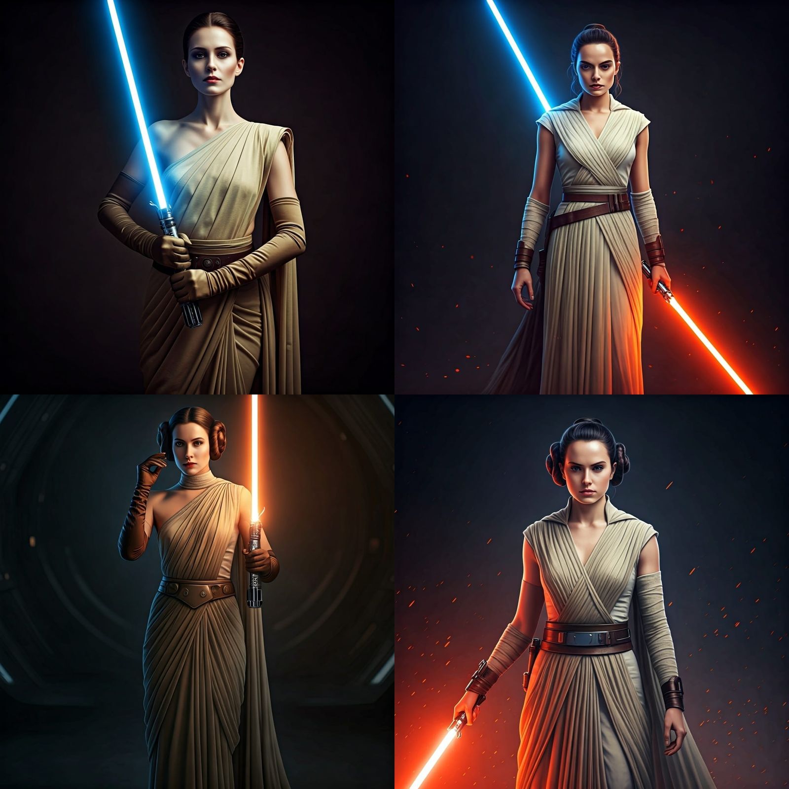 Female Jedi in Star Wars Film Look