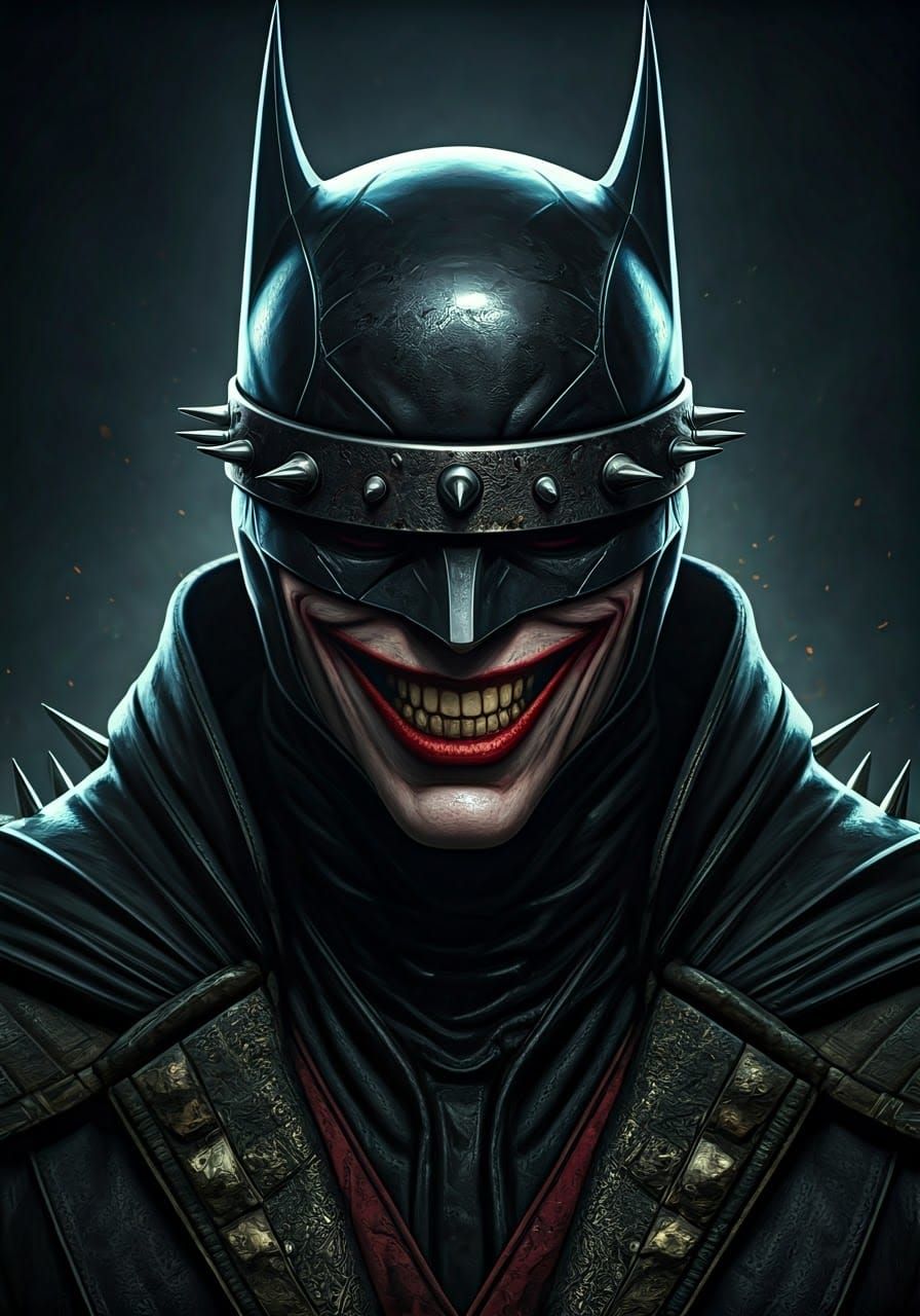 Hyper-Realistic Batman Who Laughs Portrait