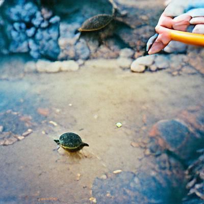 Image of Speaking with a Small Turtle