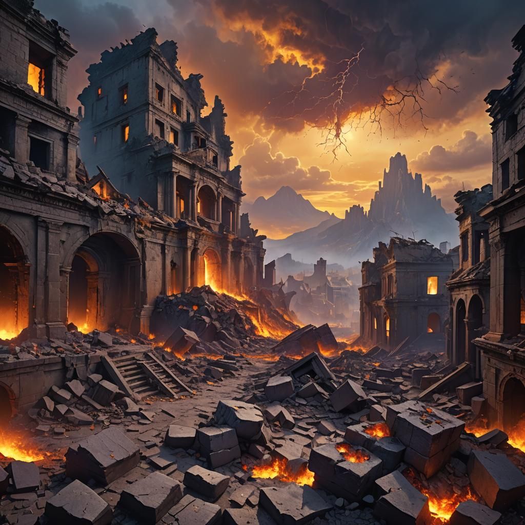 Collapsing World: A Digital Matte Painting in Unreal Engine ...