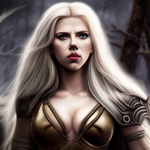 Barbarian Princess in Fantasy War, Jeff Easley Style