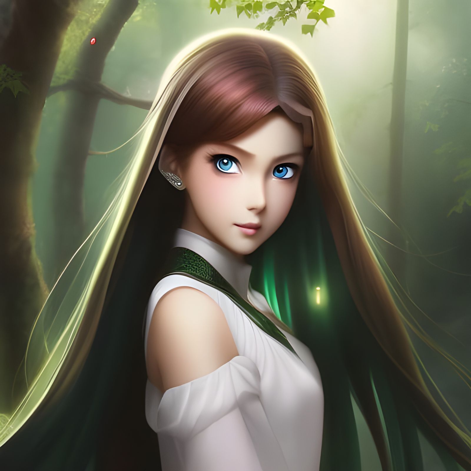 Little princess in the forest