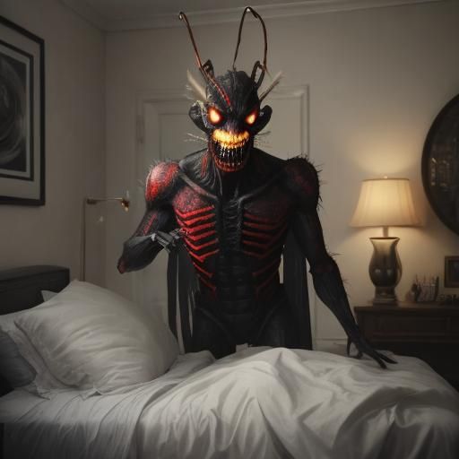 Horrifying Insect Hybrid Stares from Dream World