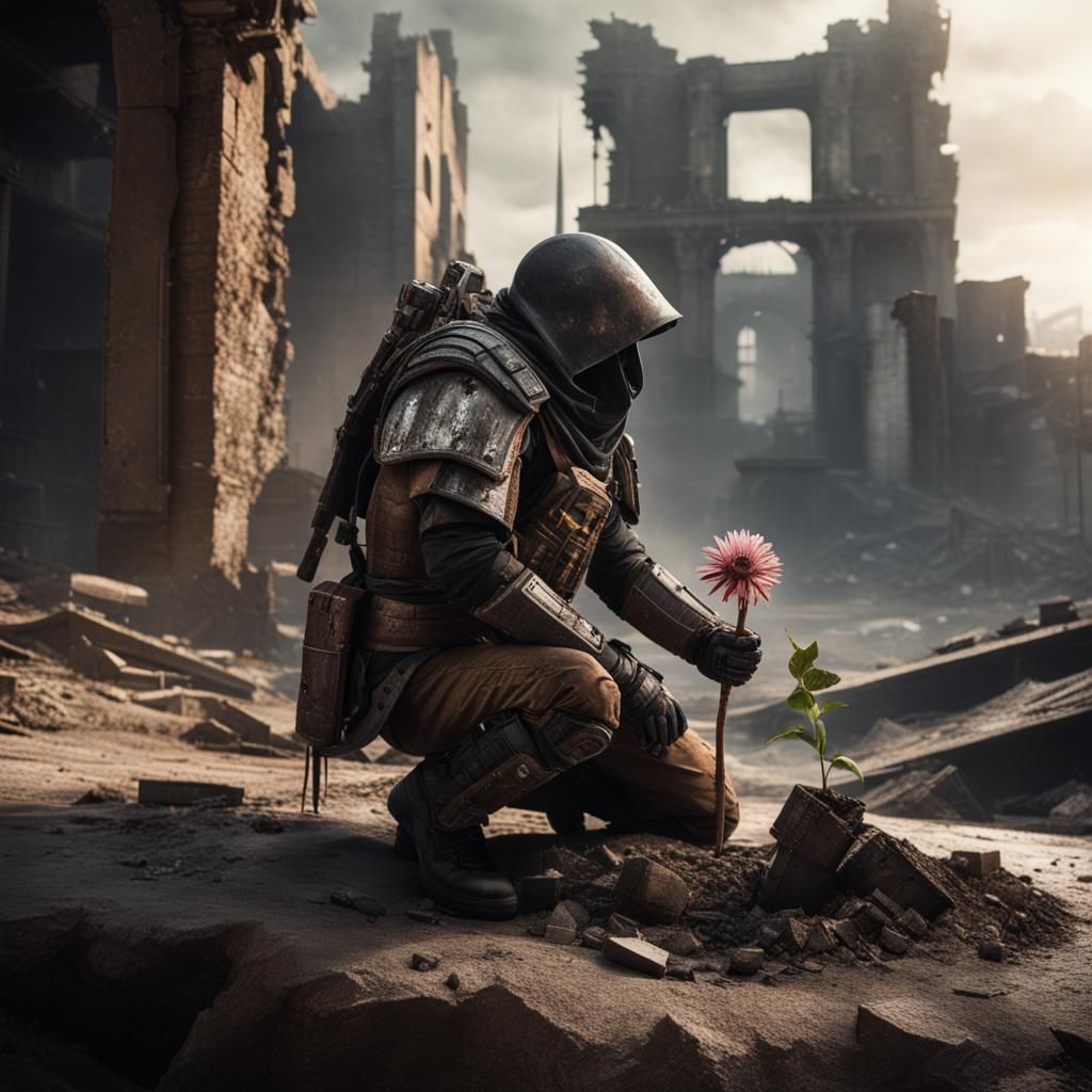 Hope Blooms in Apocalyptic Ruins