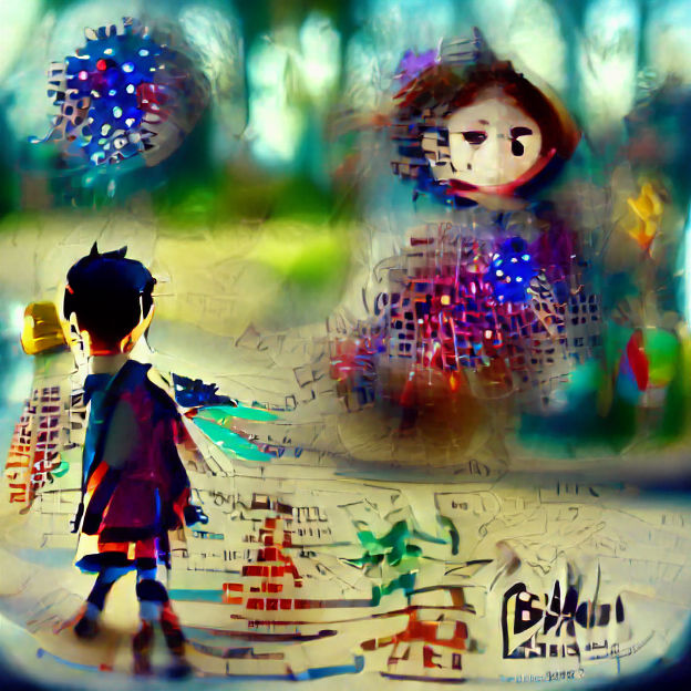 Dying God Encounter: A Children's Drawing