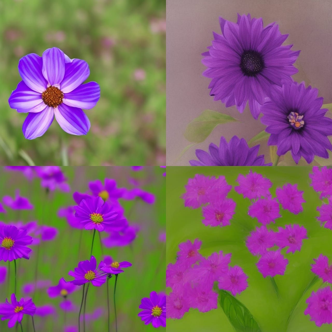 Striking Purple Flower Close-Up