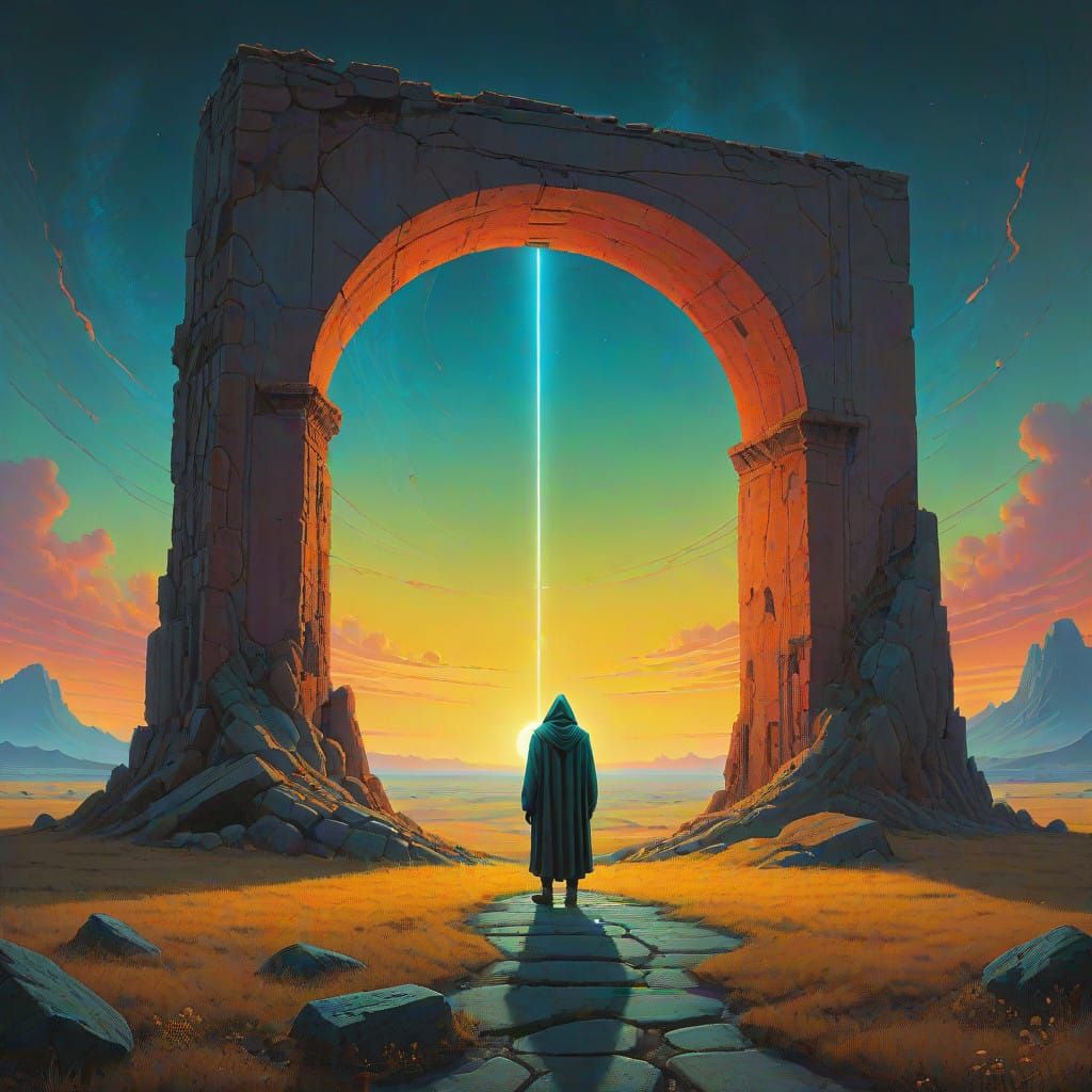 The Enigmatic Chosen One Stands at the Threshold of Destiny